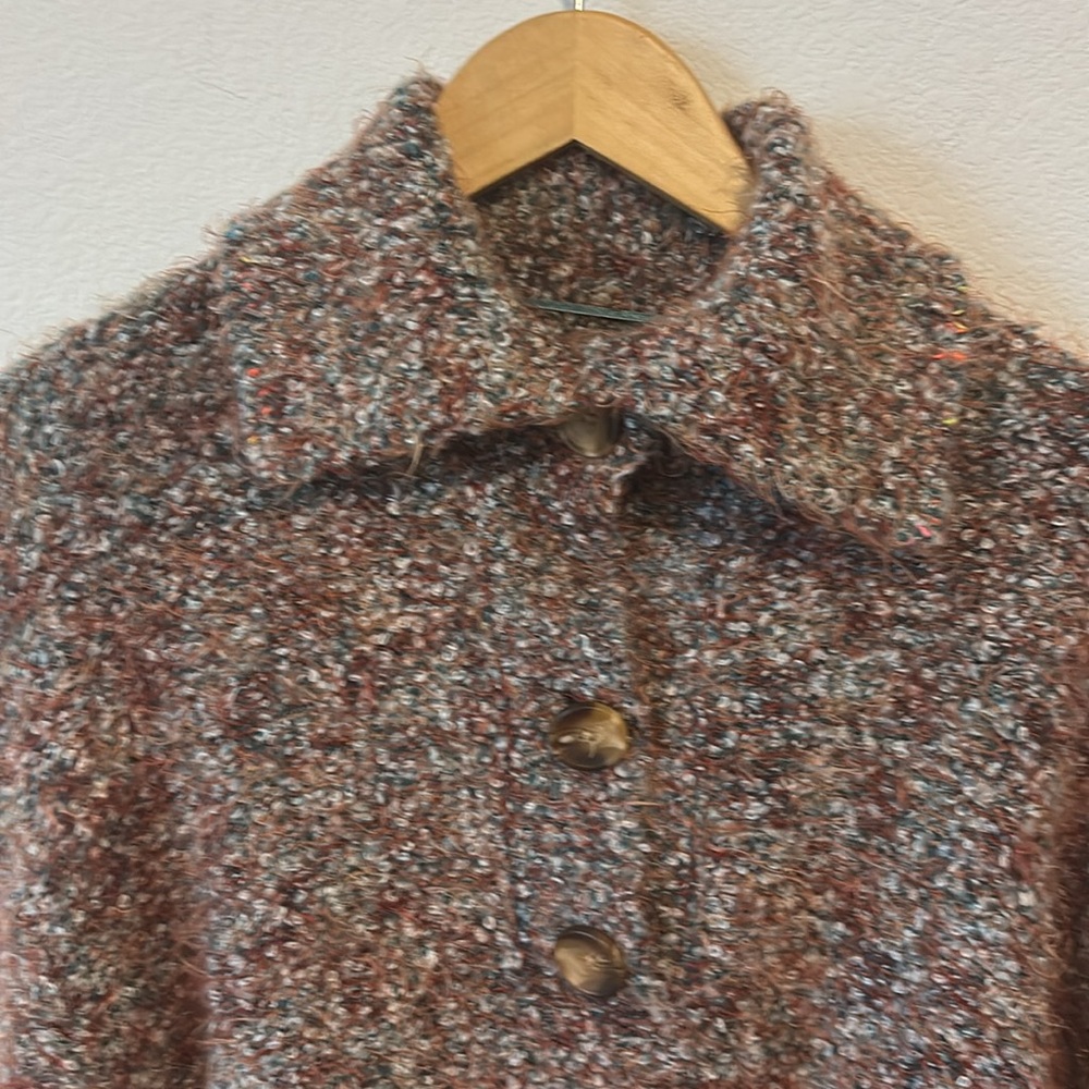 Free people Stella marled button collar sweater in S - Picture 10 of 13